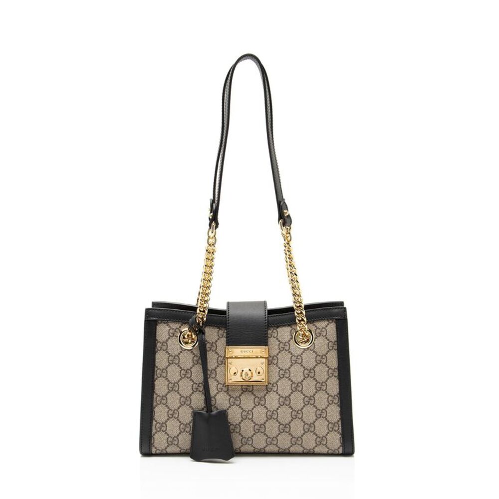 Gucci GG Supreme Padlock Chain Small Shoulder Bag